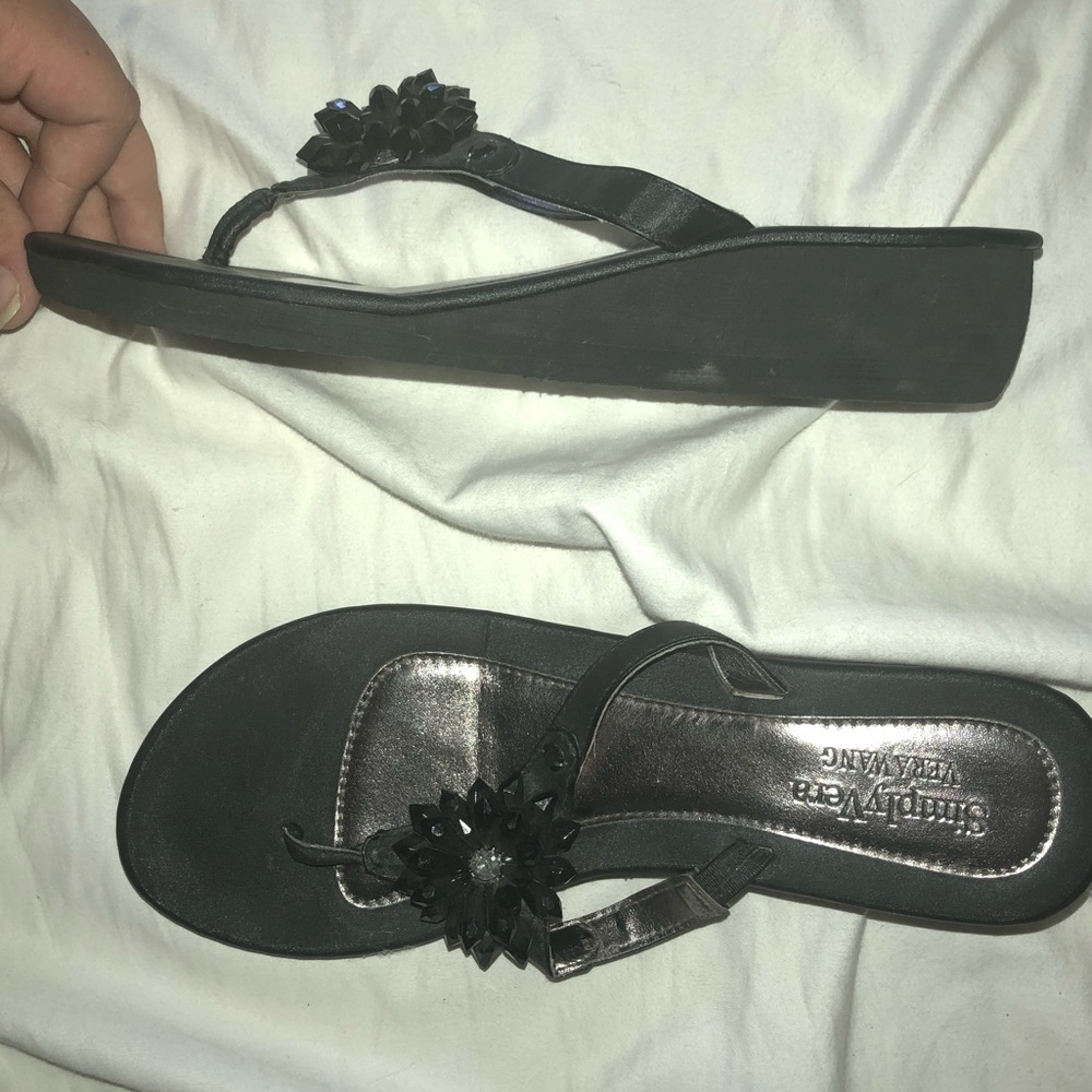 Heeled flip flops